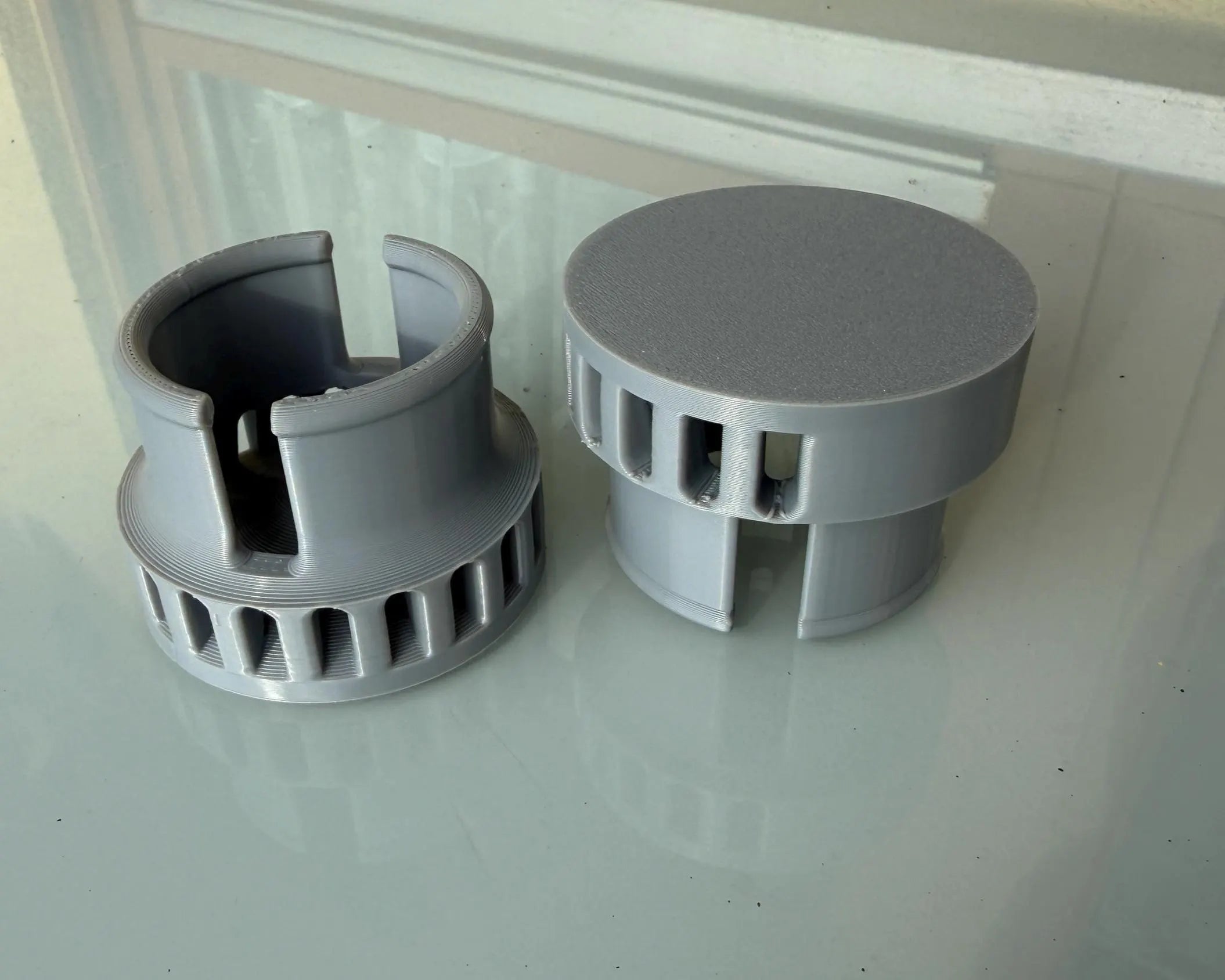 Luftumleiter | Abdeckgitter | Luftumlenker für Truma & Webasto Heizungen (Ø 54–56 mm) , ideal für Camper mit Hund | in 360, 180, 90 |